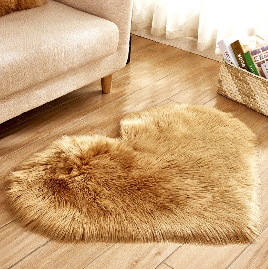 Plush Heart Shaped Carpet