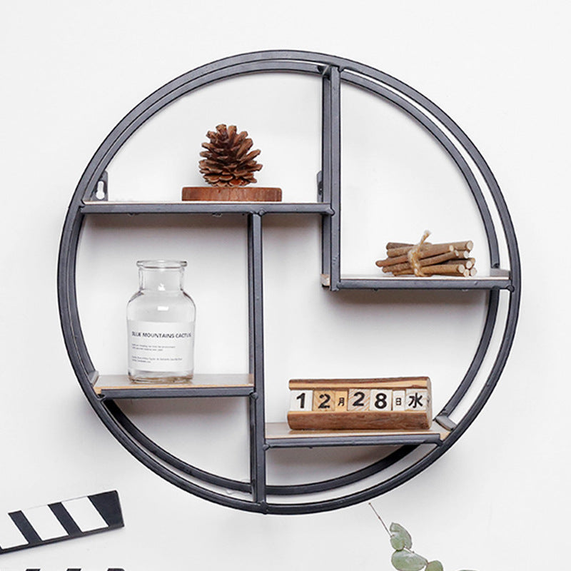 Iron Round Art Decoration Shelf