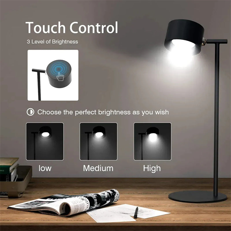 Touchable Magnetic 360 Rotate Wireless Lamp