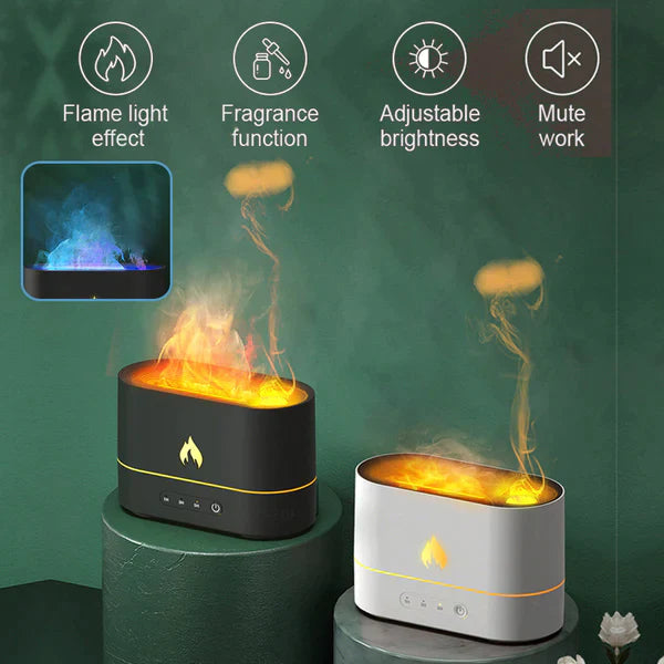 HUMIDIFIER AROMATHERAPY FLAME ULTRASONIC DIFFUSER