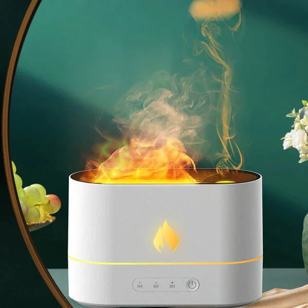 HUMIDIFIER AROMATHERAPY FLAME ULTRASONIC DIFFUSER