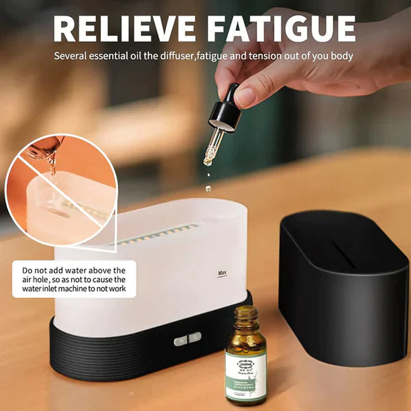 HUMIDIFIER AROMATHERAPY FLAME ULTRASONIC DIFFUSER